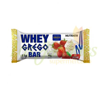 BARRA PROTEICA NUTRATA MORANGO C/CHANTILLY 40 GR