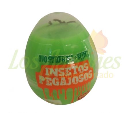 SLIM HUEVO SORPRESA INSECTOS PEGAJOSOS POTE 98G