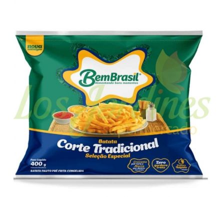 PAPAS FRITA TRADICIONAL BEMBRASIL 9x9 DE 400GRS