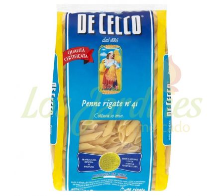 PASTAS PENNE RIGATI 41 DE CECCO 500 GR