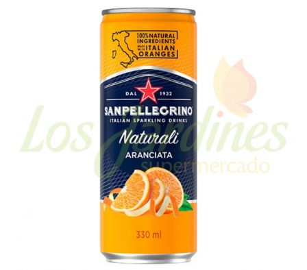 AGUA SABORIZADA SANPELLEGRINO SLIM ARANCIATA 330ML