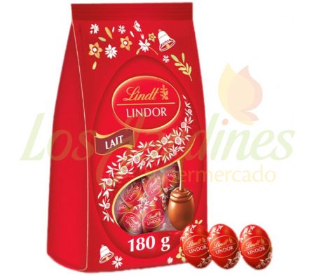MINI HUEVOS DE PASCUA CHOCO C/LECHE LINDT 180GR