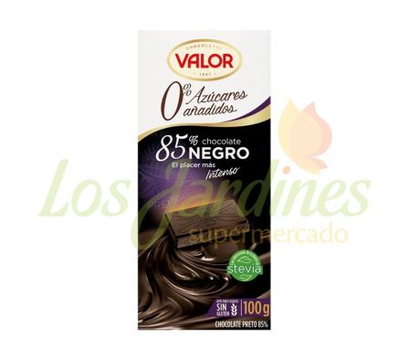 CHOCOLATE NEGRO 85% S/A 100 GR VALOR