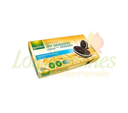 GALLETITA GULLON CACAO C/CREMA S/AZUCAR 210 GR