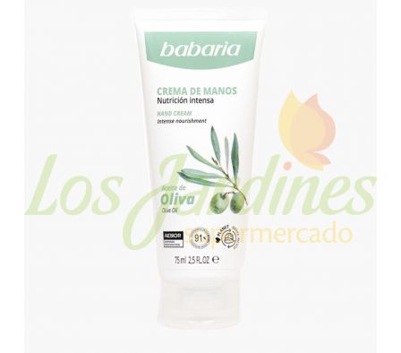 CREMA PARA MANOS BABARIA OLIVA 75 ML