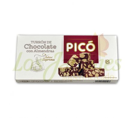 TURRON SUIZO CHOCOLATE C/ALMENDRAS PICO 200 GRS