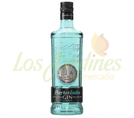 GIN PUERTO DE INDIAS CLASICO CELESTE 700 ML:
