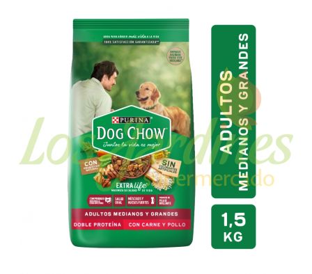 ALIMENTO PARA PERRO DOG CHOW ADULTO MD/G 1,5K