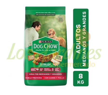 BALANCEADO DOG CHOW ADULTO RAZA MED/GRANDE 8K