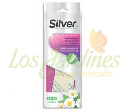 PLANTILLA ACTIVE FRESH SILVER 45GR