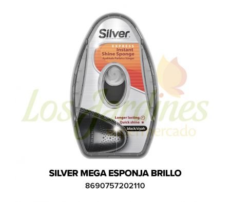 MEGA ESPONJA BRILLO INST SILVER NEGRO