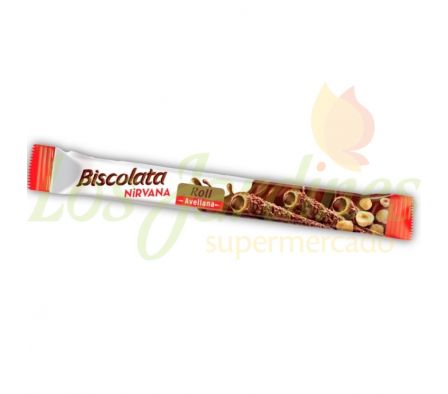 CHOCOLATE BISCOLATA NIRVANA ROLL AVELLANA 28 GR