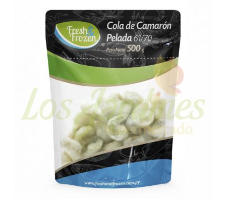 COLA DE CAMARON PELADA FRESH & FROZEN 61/70-500G