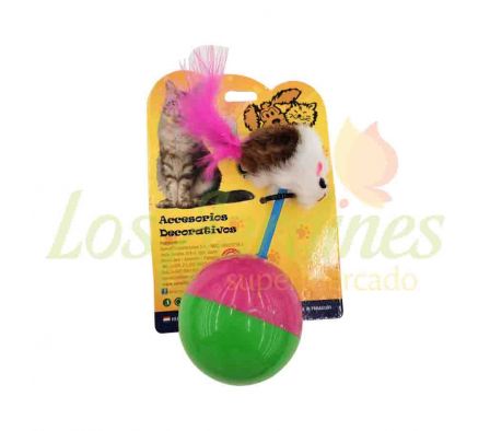 JUGUETE PARA GATO RATON DE GOMA ANIMAL´S,