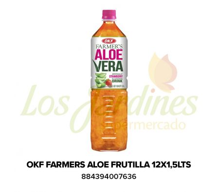 JUGO OKF FARMERS ALOE FRUTILLA 1,5LTS