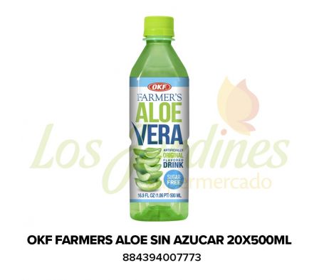 BEBIDA C/ALOE OKF F. SIN AZUCAR UND 500 ML