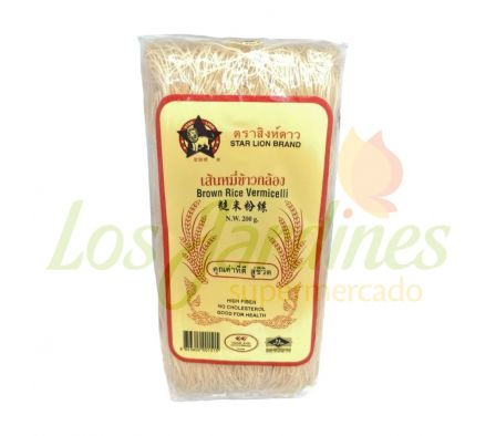 FIDEO DE ARROZ INTEGRAL VERMICELLI STAR LION 200G