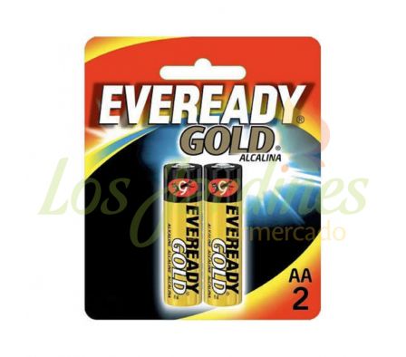 PILA ALCALINA AA.PEQUEÑA EVEREADY GOLD BP 2