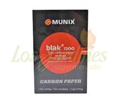 PAPEL CARBONICO MUNIX NEGRO