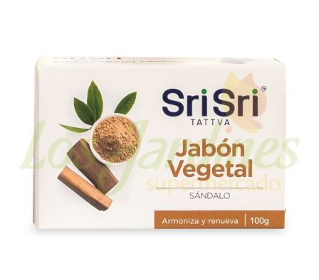 JABON VEGETAL SRI SRI DE SANDALO 100G