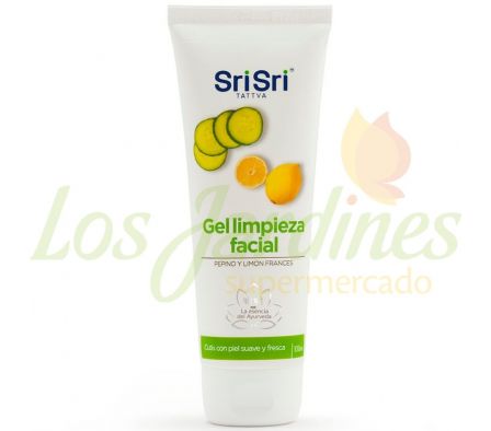 GEL LIMPIEZA  FACIAL SRI SRI CON PEPINO LIMON 100M
