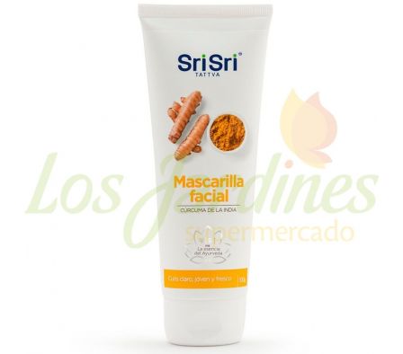 MASCARILLA FACIAL SRI SRI CURCUMA DE LA INDIA 100G
