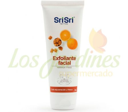 EXFOLIANTE FACIAL SRI SRI NARANJA Y NUEZ 100G