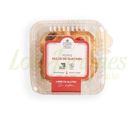 PEPAS DE DULCE DE GUAYABA SIN LACTOSA SIN GLUTEN