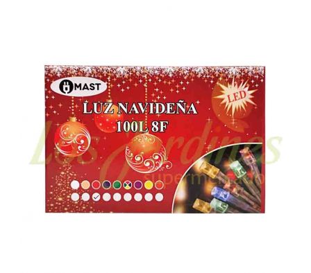 LUZ NAVIDEÑA 100L LED 5M ROJO